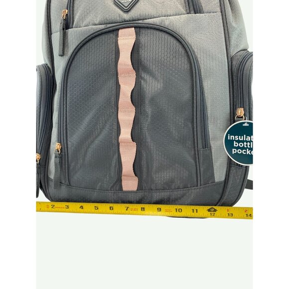 Bb Gear Backpack With Insulated Bottle Pocket & Multiple Compartments Gray - Picture 5 of 7